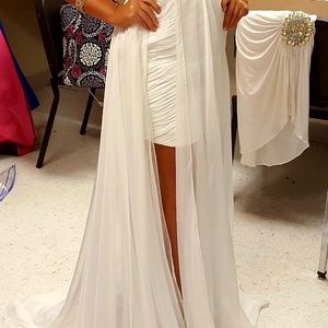 White/Gold Fun Fashion/ Prom Size 4-6